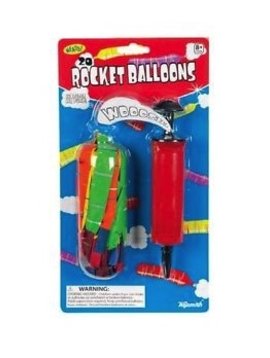 Toys & Games Rocket Balloon Set with 7” Pump & 20 High Flying Balloons