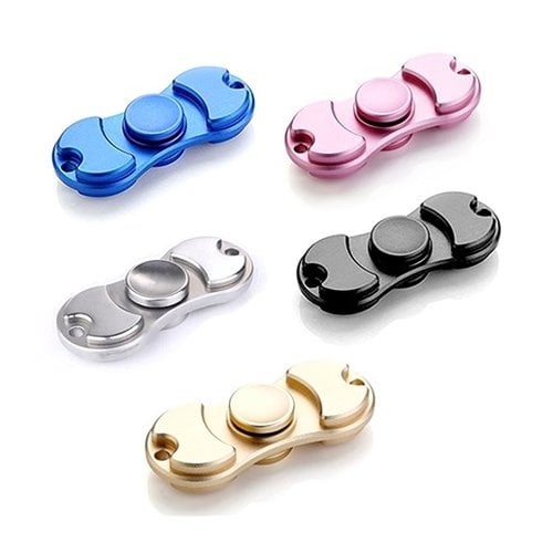 Classroom Aid BEST FOR LITTLE HANDS! Top Trenz Metal Spinner Squad Dual Edition Fidget Spinners