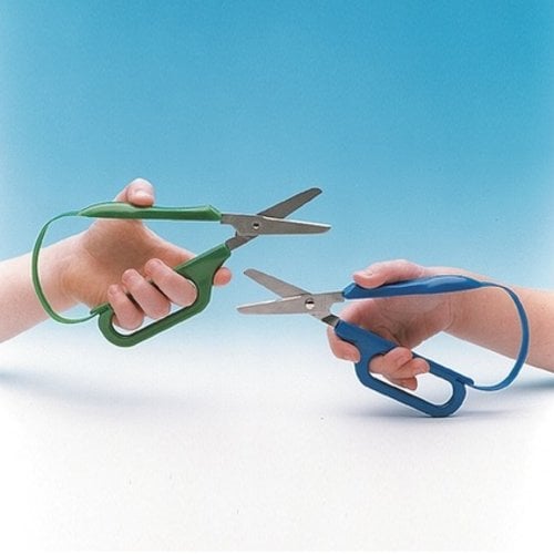 Long Loop Easi Grip Scissors Short Rounded Blades Right