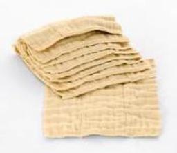 Diaper Accessories Osocozy Unbleached Infant (4x8x4 Layer) Indian Cotton Prefolds (1 DOZEN)