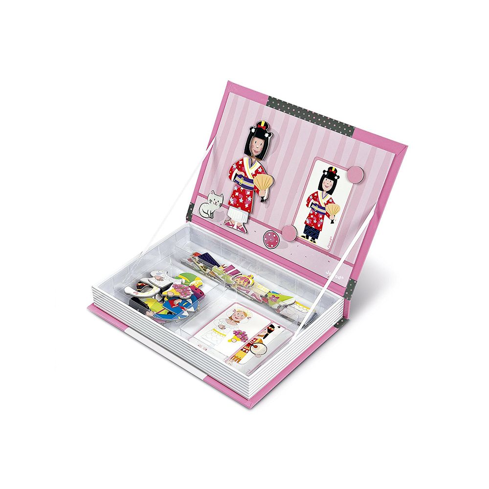 Toys & Games Janod Girl's Outfits Magnetibook