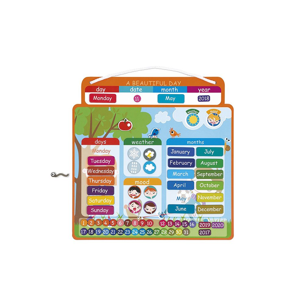 Toys & Games Janod Magnetic Calendar A Beautiful Day
