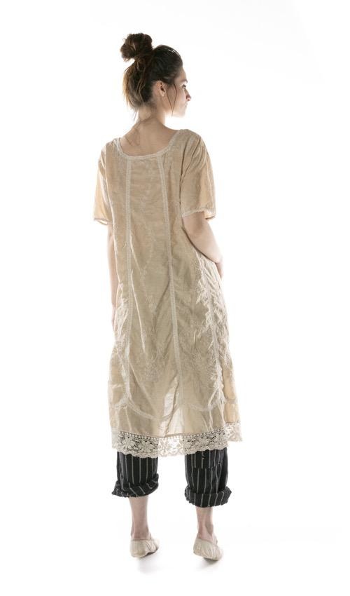 silk embroidered dress