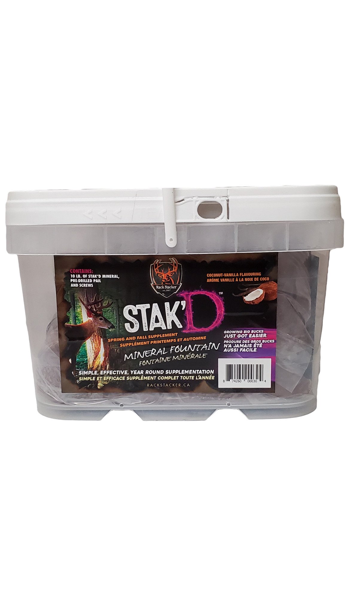 Rack Stacker Mineral Fountain - Stak'D 10lb. (pail)