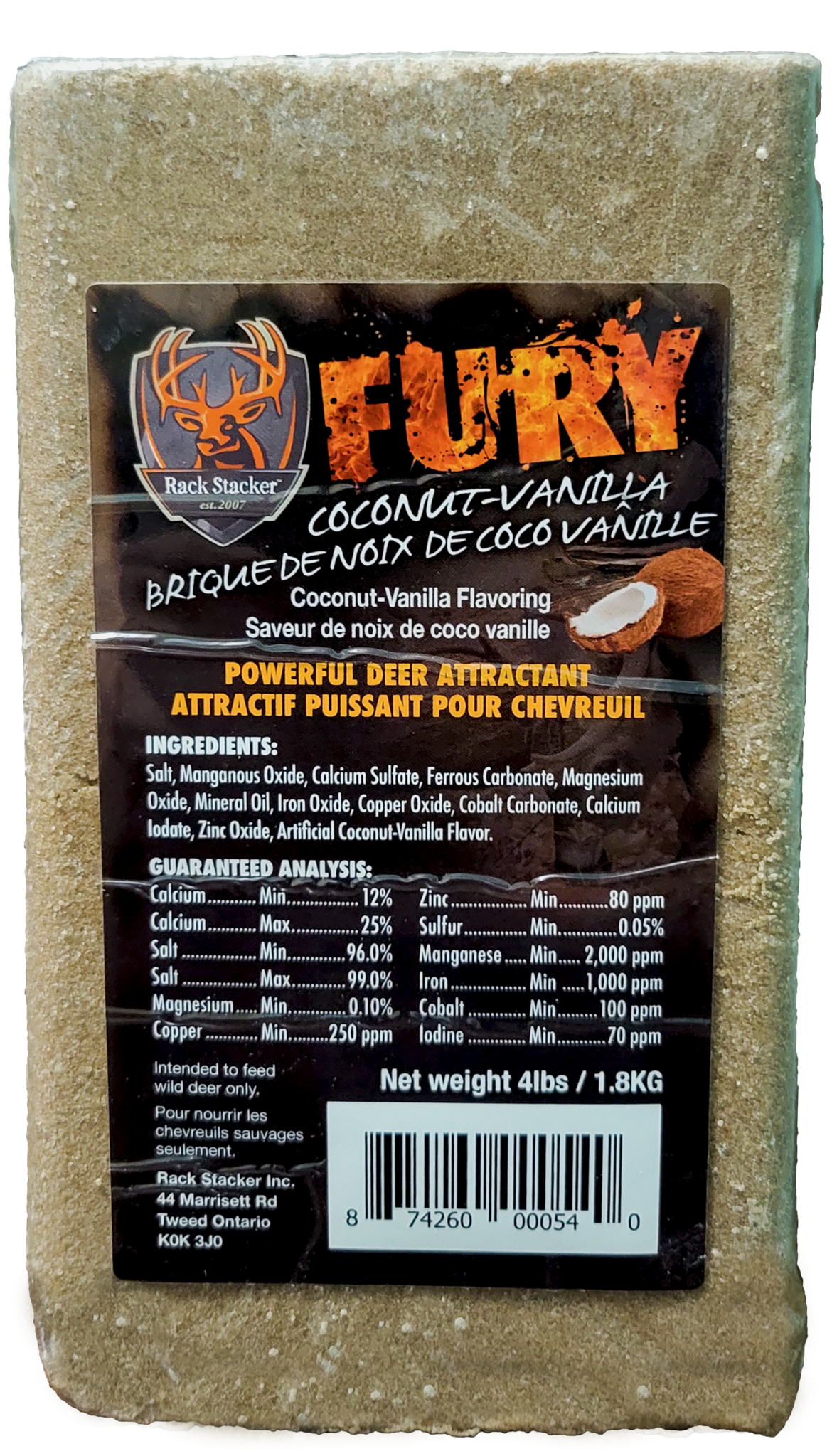 Rack Stacker Fury Bricks Coconut Vanilla