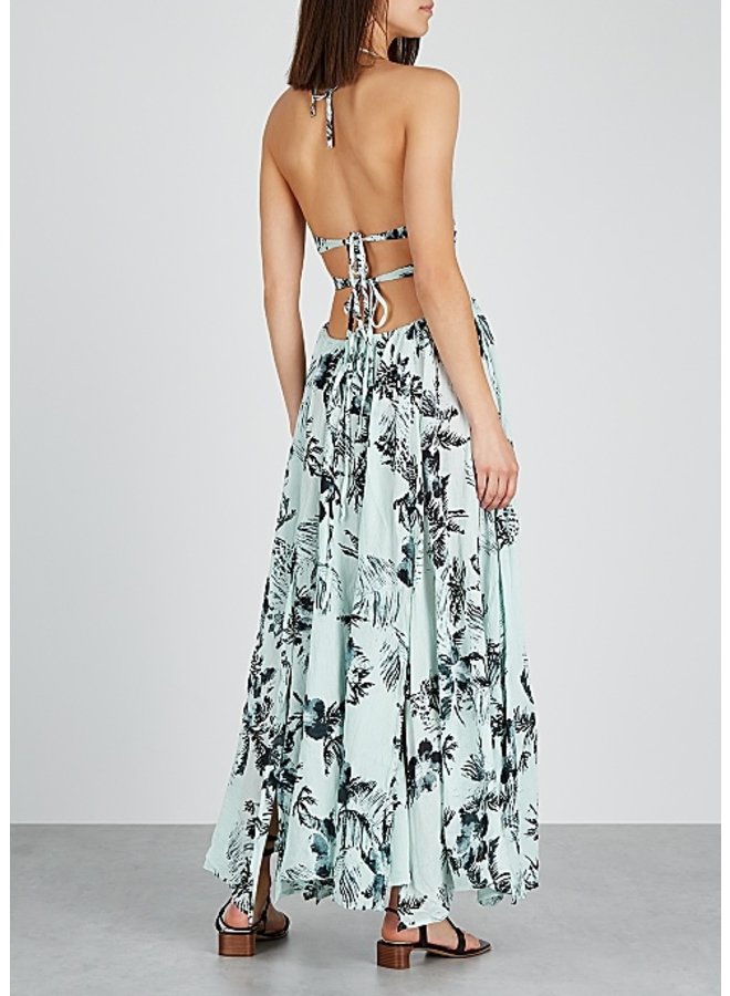 lille printed maxi dress