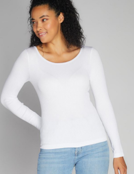 Seamless Rib Crew Neck Top