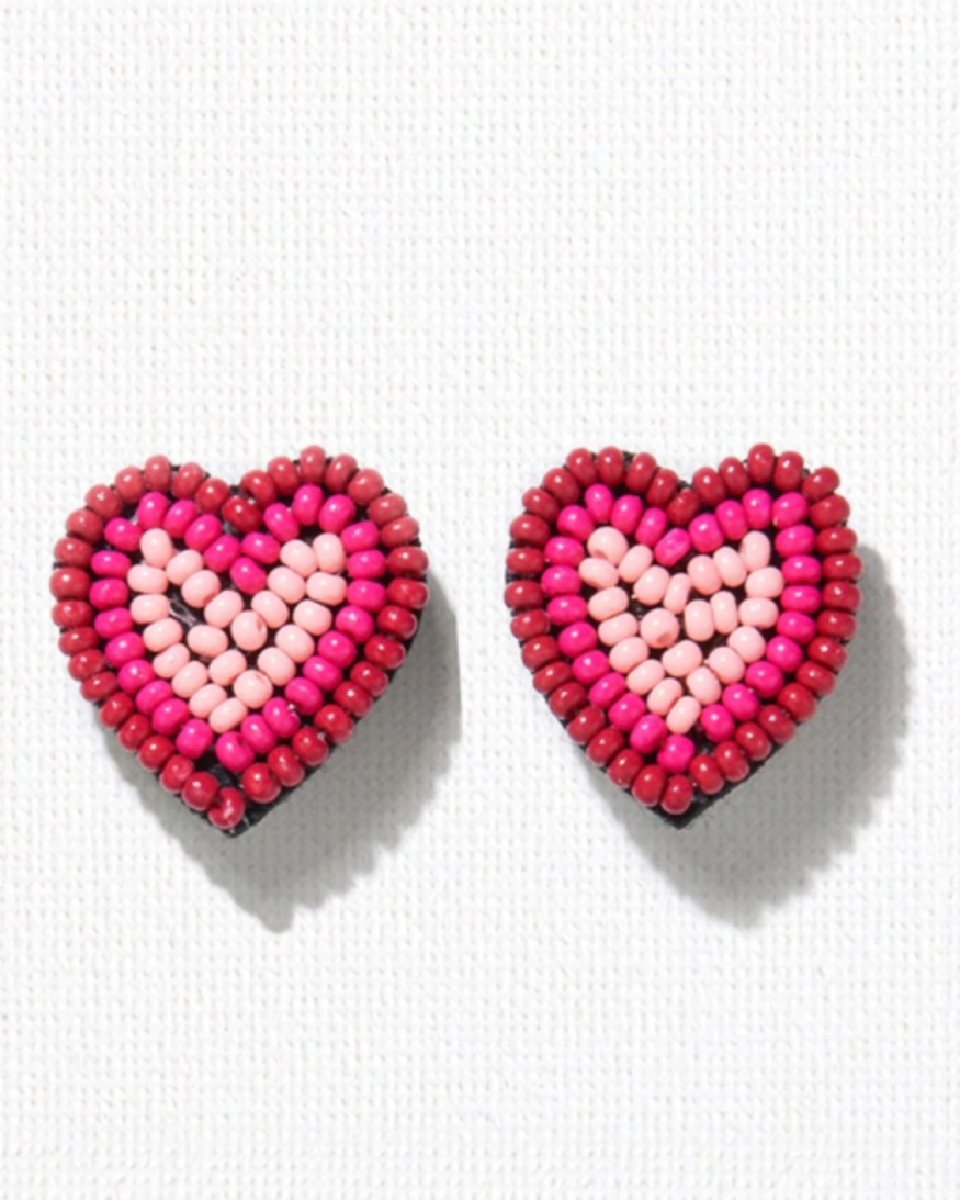 Ink & Alloy Pink Seed Post Earring