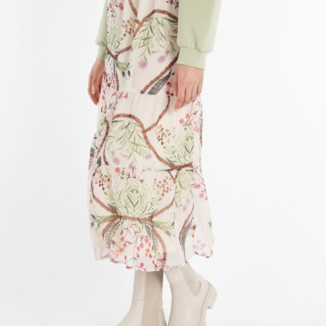 Esqualo Delicate Floral Skirt