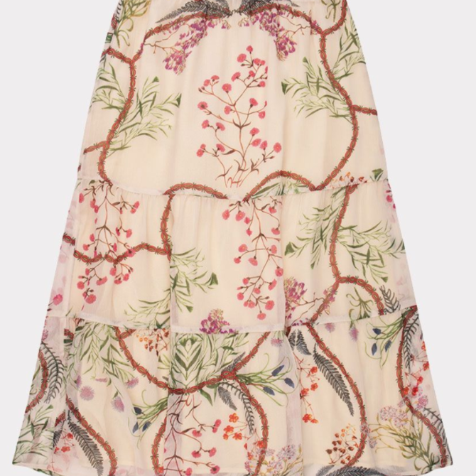 Esqualo Delicate Floral Skirt