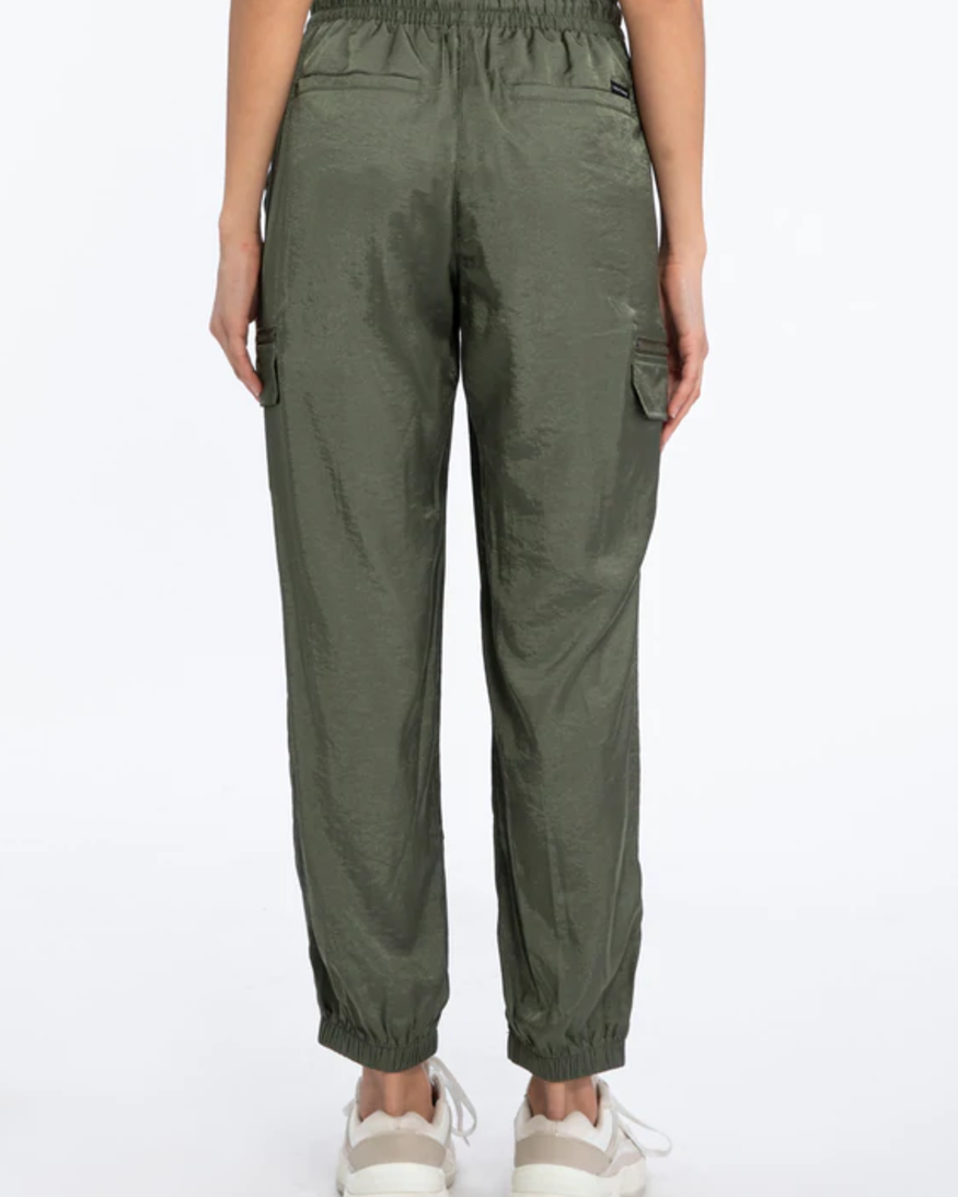 Sanctuary The Fixer Satin Jogger Pants