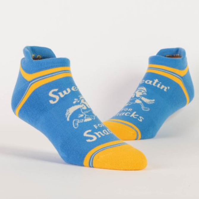 Blue Q Sweatin Snacks Sock L/XL