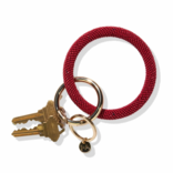 Ink & Alloy Red Seed Bead Key Ring