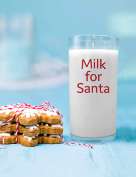 Classy Cards Creative Santa Milk Glass