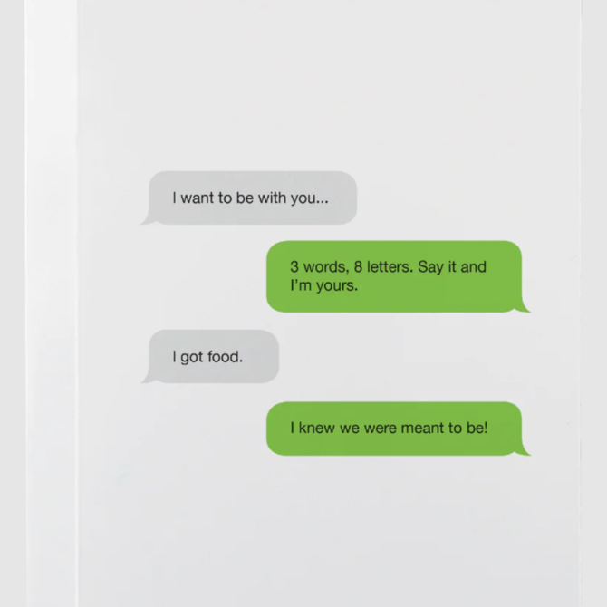 Classy Cards Creative Card - Texting Love