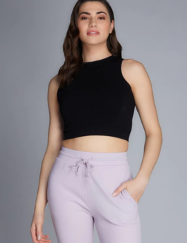 Bamboo High Neck Crop