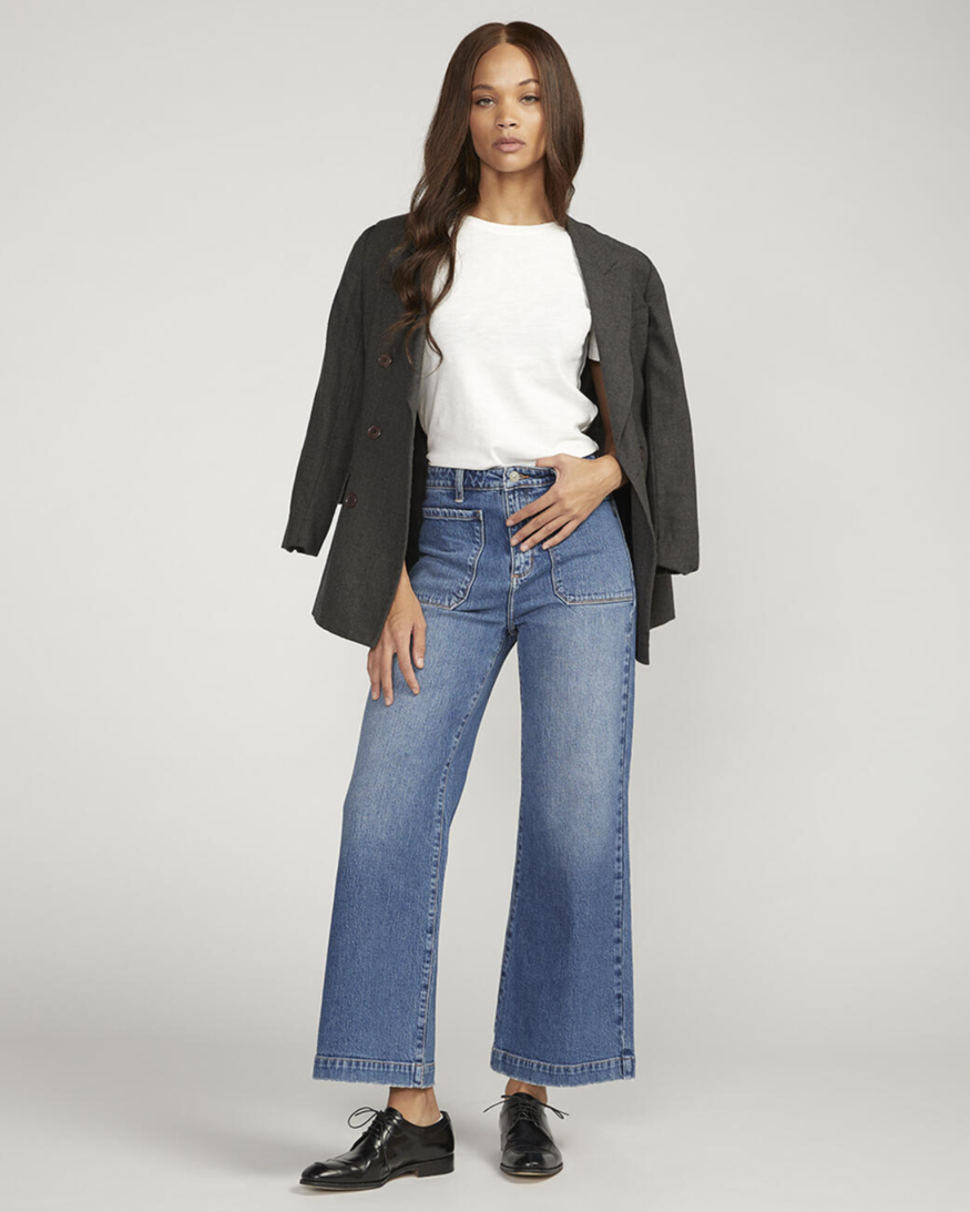 Silver Jeans - For Us Patch Pocket Wide Leg