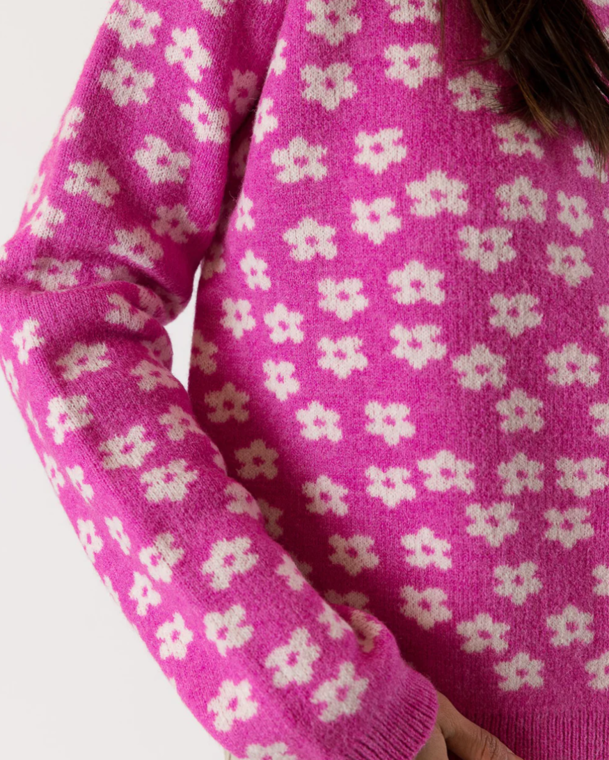 Lyla & Lux Floral Crewneck Sweater