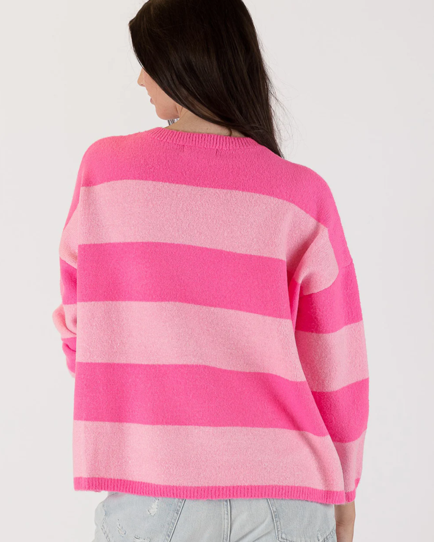 Lyla & Lux Sali Striped Sweater