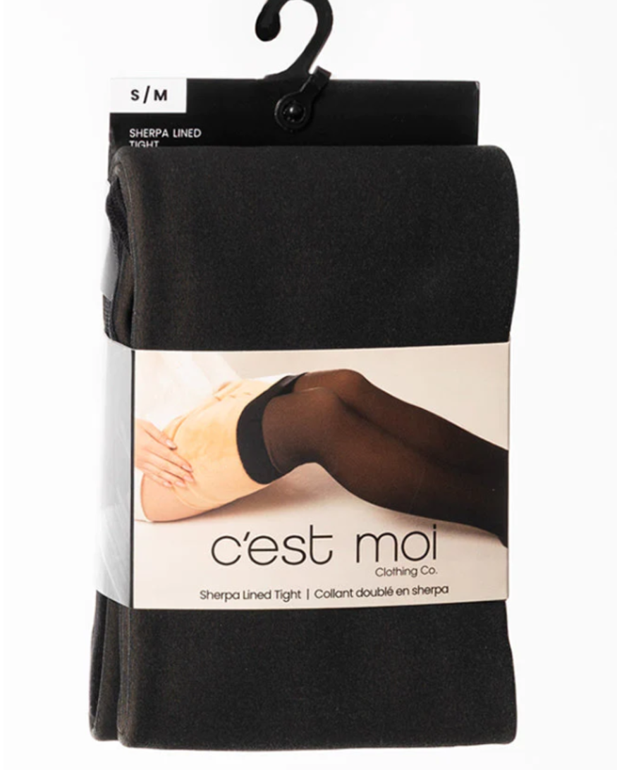 Cest Moi Sherpa Lined Tights