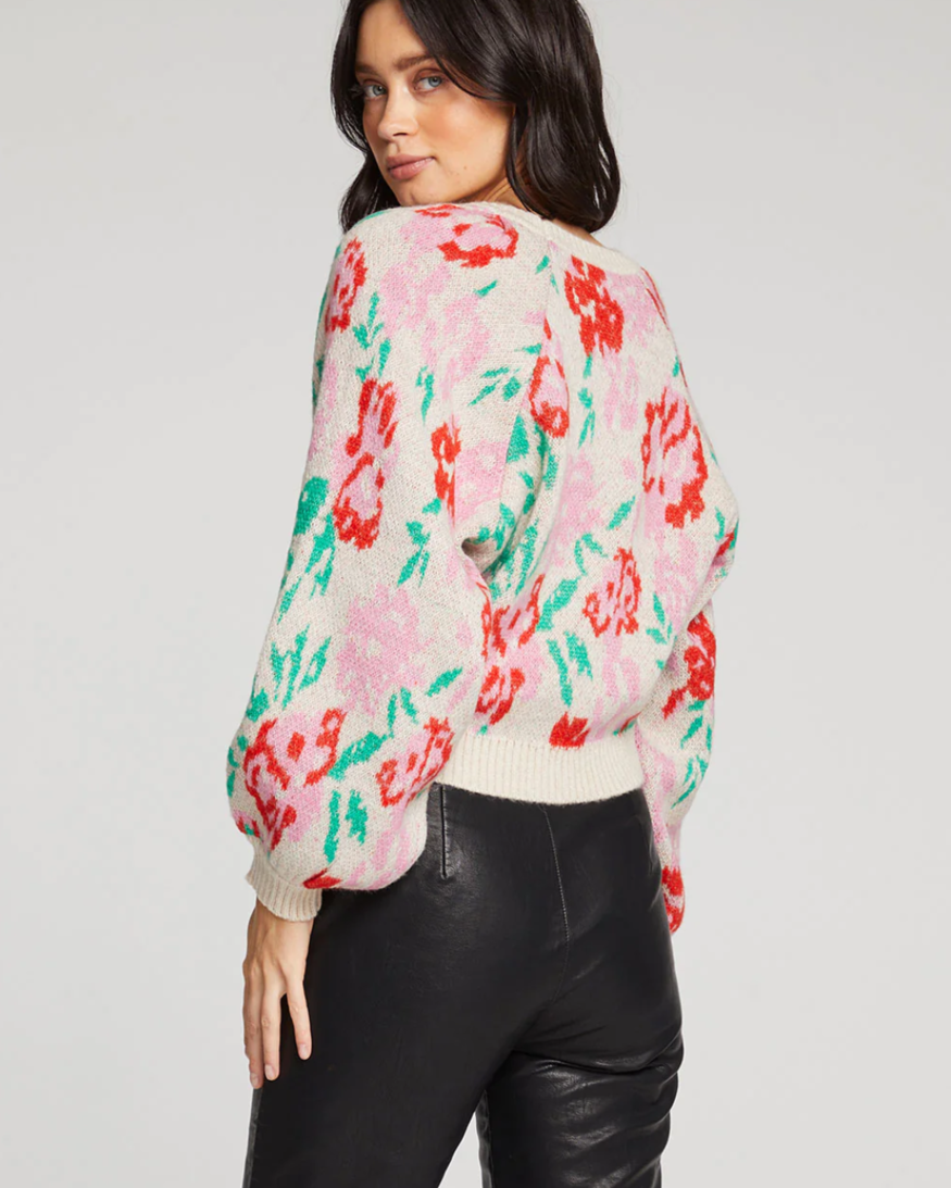 Saltwater Lux Noble Floral Sweater