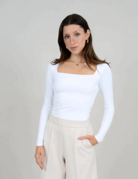 RD Style Stacey LS Solid Bodysuit