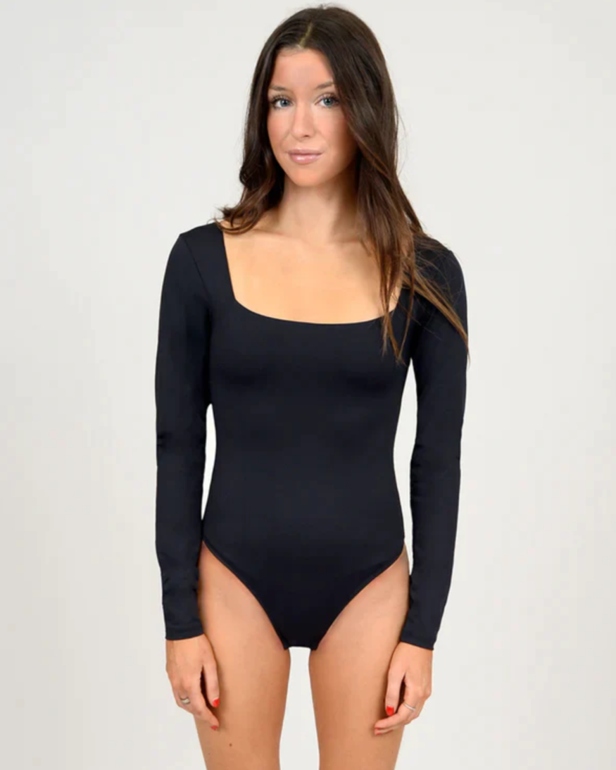 RD Style Stacey LS Solid Bodysuit