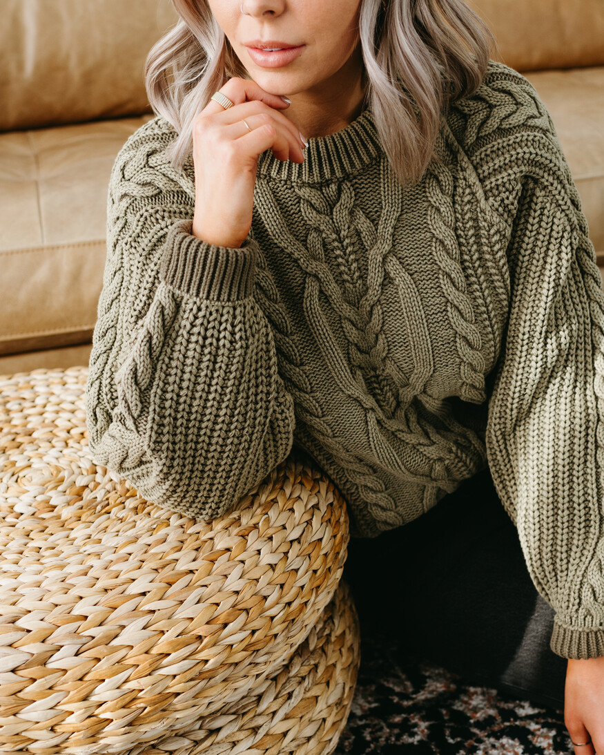 Free People Frankie Cable Sweater