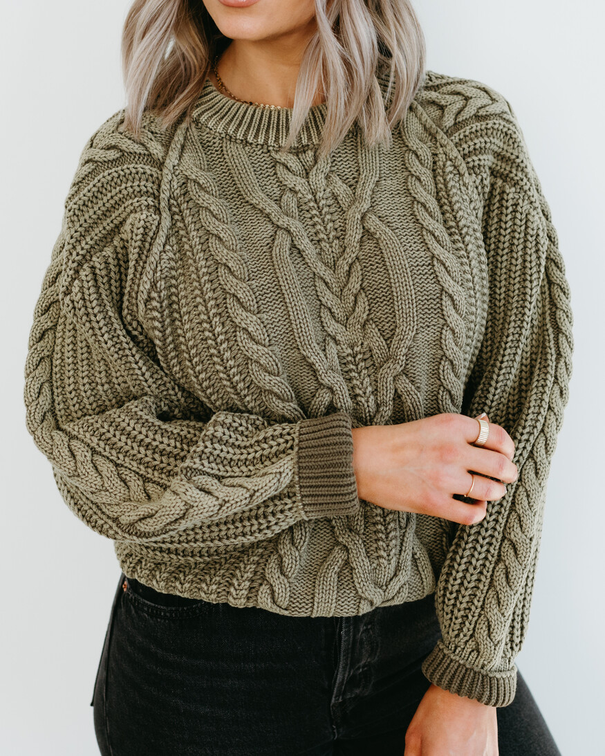 Free People Frankie Cable Sweater