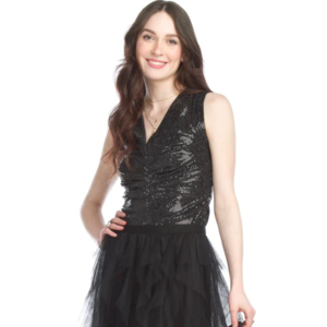 Papillon Sequin Ruched Tank