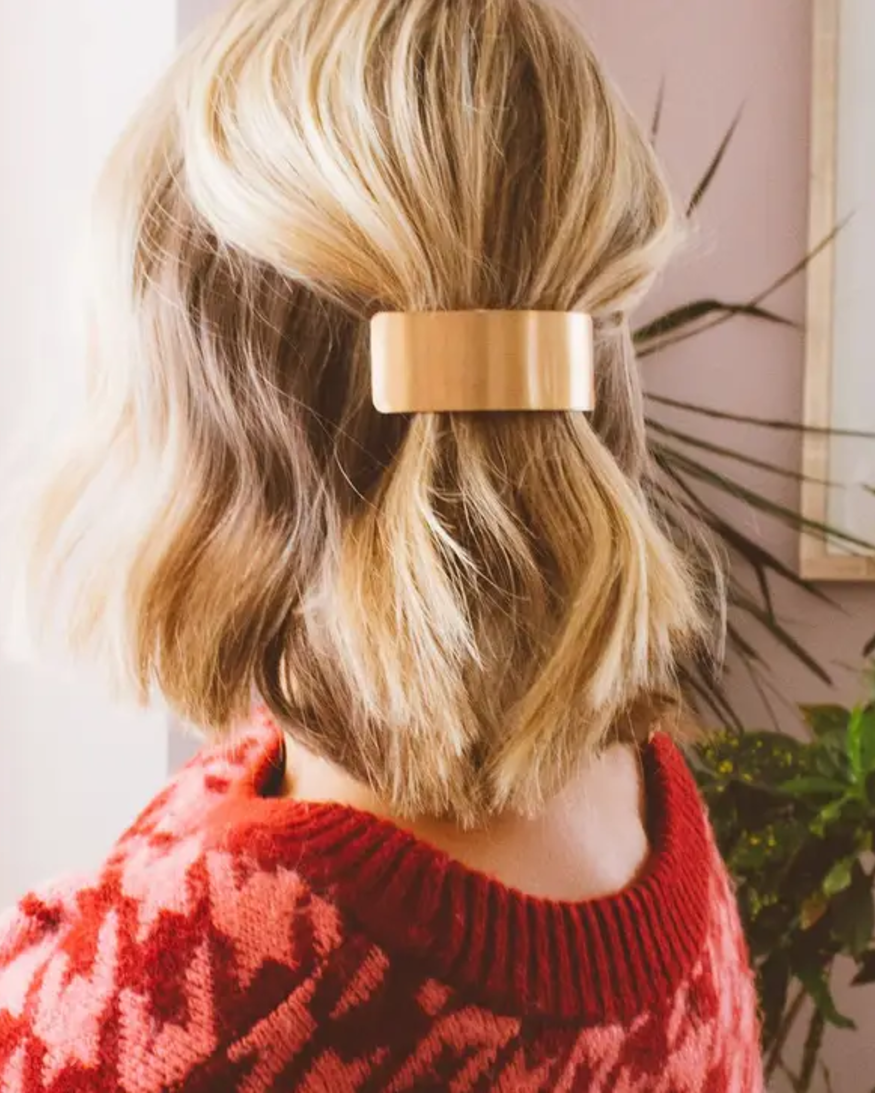 Brushed Bronze Hair Clip