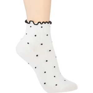 Polka Dot Ruffle sock