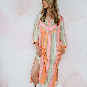 Cream Sola Caftan Dress