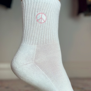 Brunette The Label Peace Sign  Sock