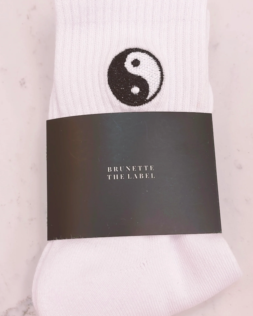 Brunette The Label Ying Yang Sock
