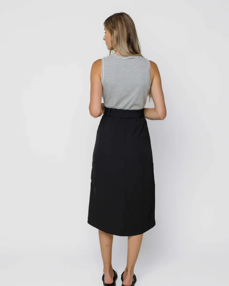 Orb Sally Button Front Midi