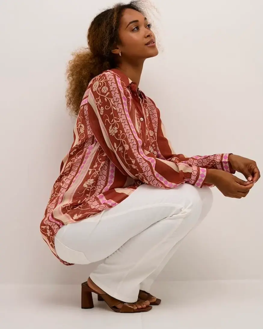 Cream Linea Button Up