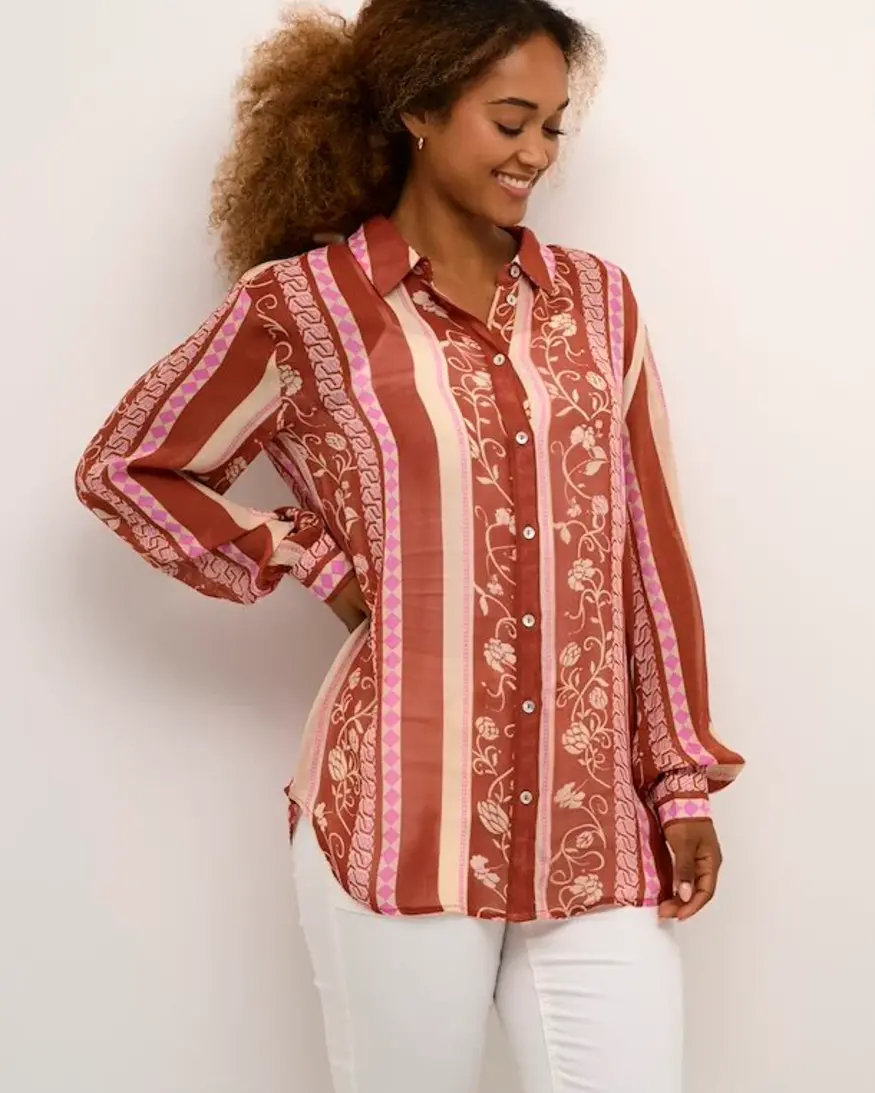 Cream Linea Button Up