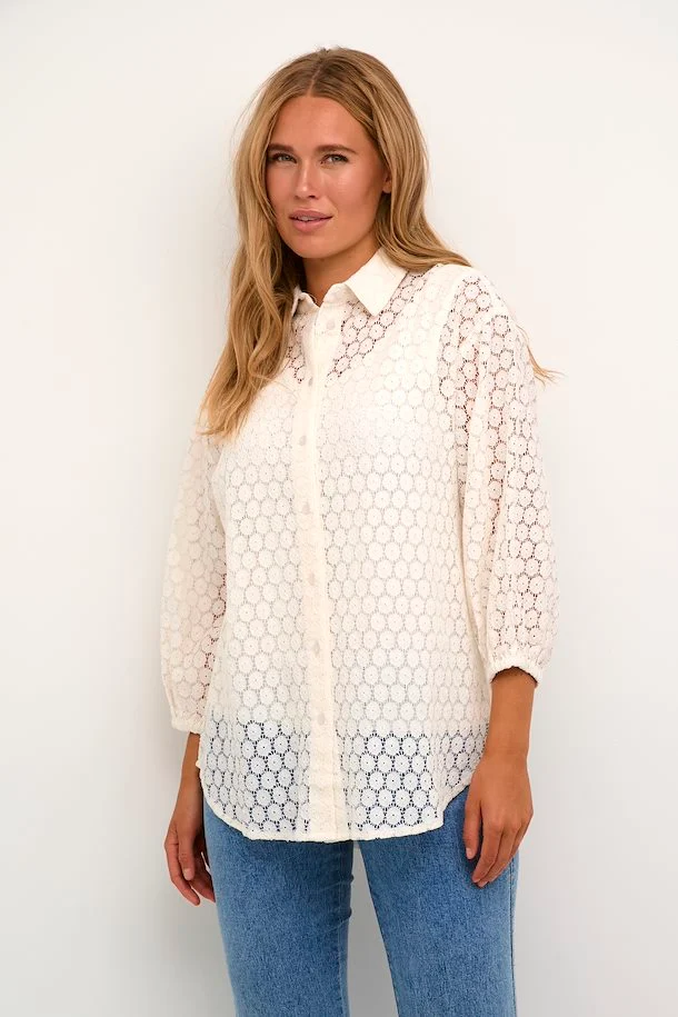 【一部予約！】 Shirt Lace Loren - Co Clothing Bull White トップス