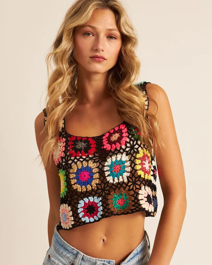 John + Jenn Navid Crochet Tank