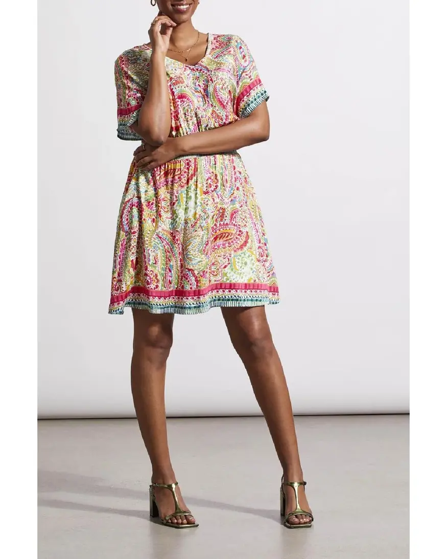 Tribal Mabry SS Mini Dress