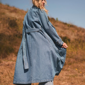 Cream Mika Denim Trenchcoat