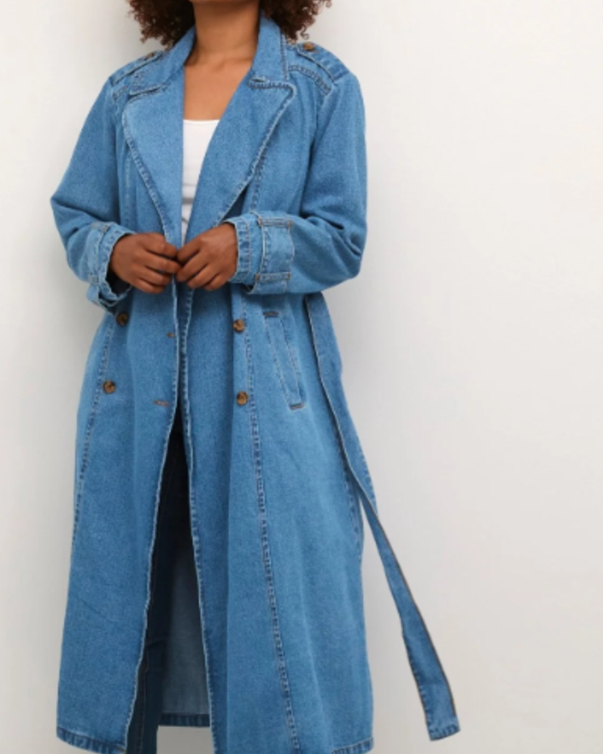 Cream Mika Denim Trenchcoat