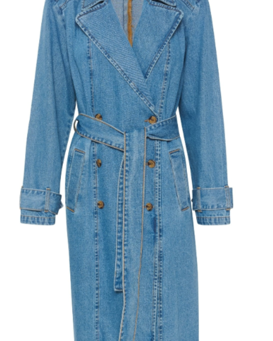Cream Mika Denim Trenchcoat