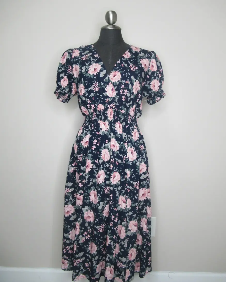Papillon Beira Puff Sleeve Midi