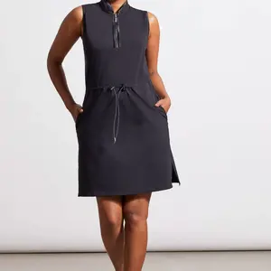 Tribal Sleeveless Mock Neck Dress
