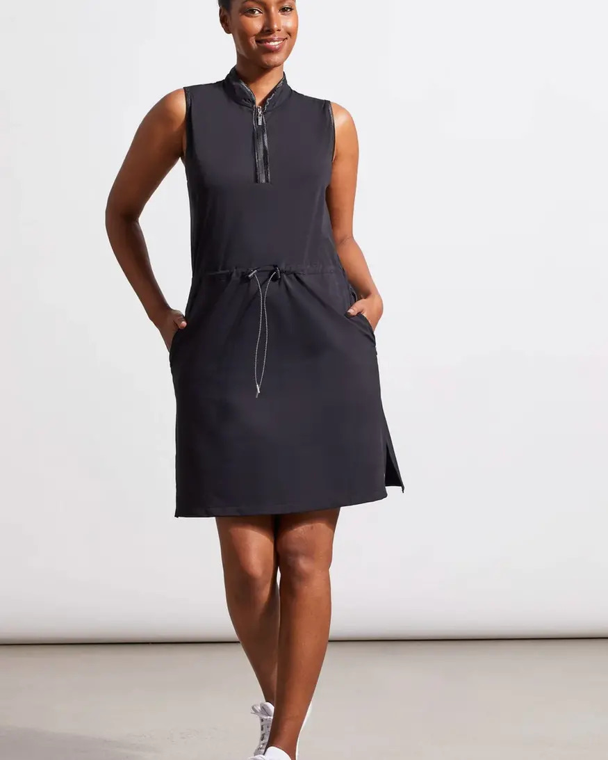 Tribal Sleeveless Mock Neck Dress
