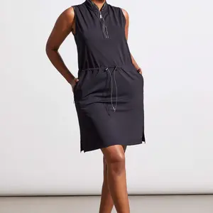 Tribal Sleeveless Mock Neck Dress