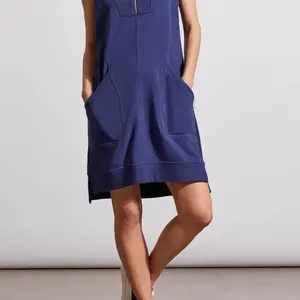 Tribal Cap Sleeve Zipper Dress