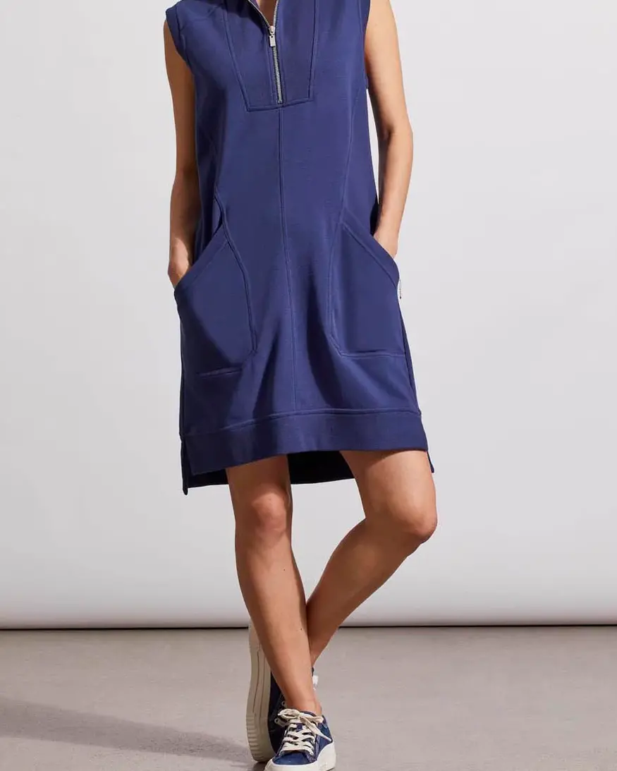 Tribal Cap Sleeve Zipper Dress